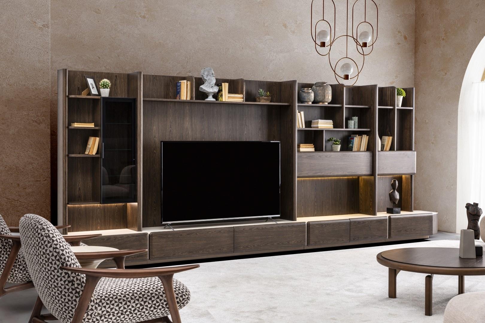 MORPHOSE KİTAPLIKLI DUVAR ÜNİTESİ 