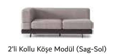 NATURA İKİLİ KOLLU SAĞ KÖŞE MODÜL