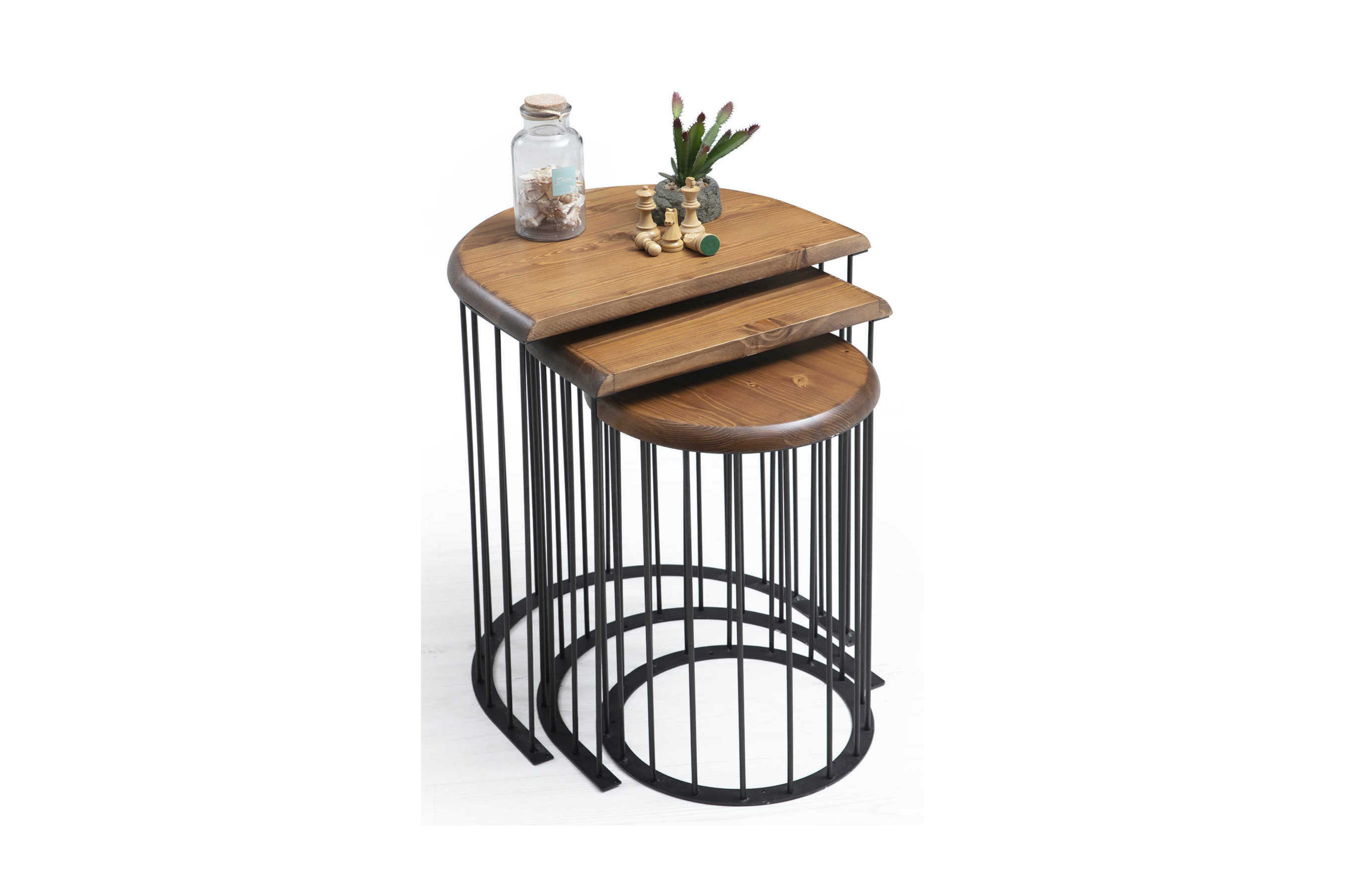 NOVA WALNUT ZİGON SEHPA