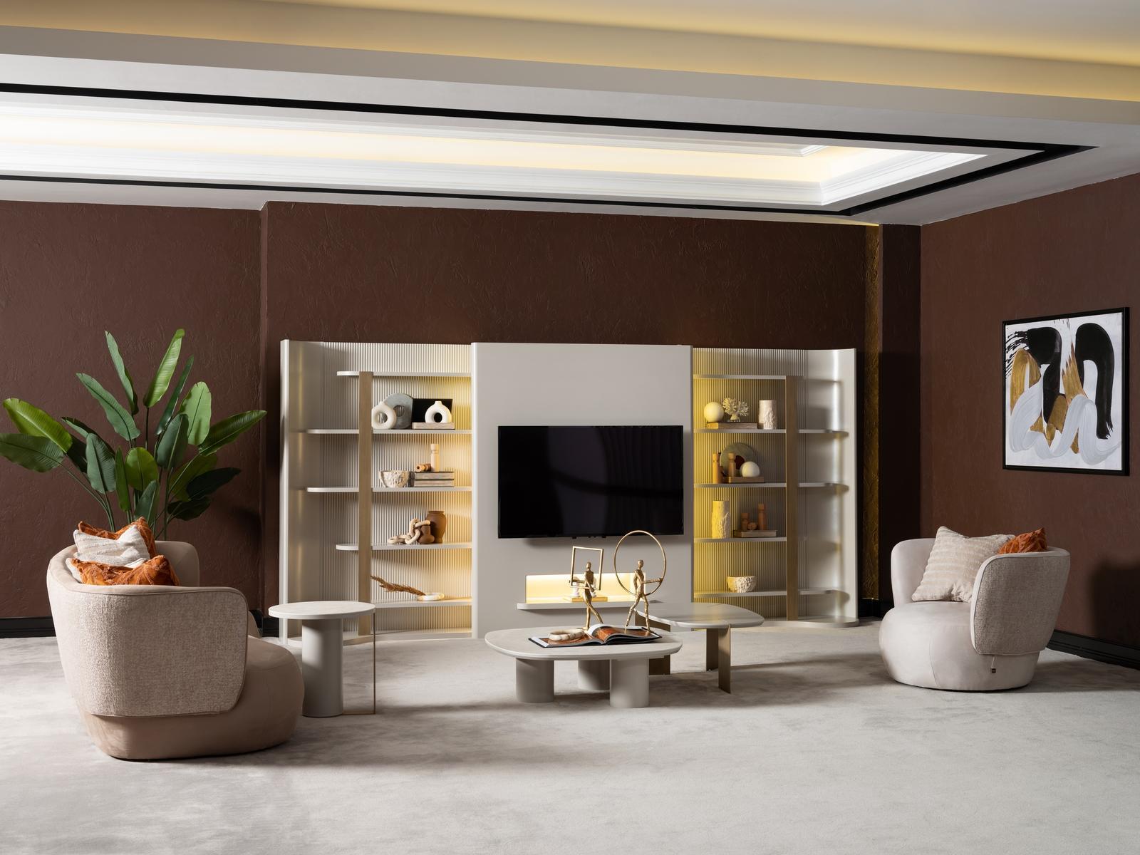 PORTO KİTAPLIKLI DUVAR ÜNİTESİ