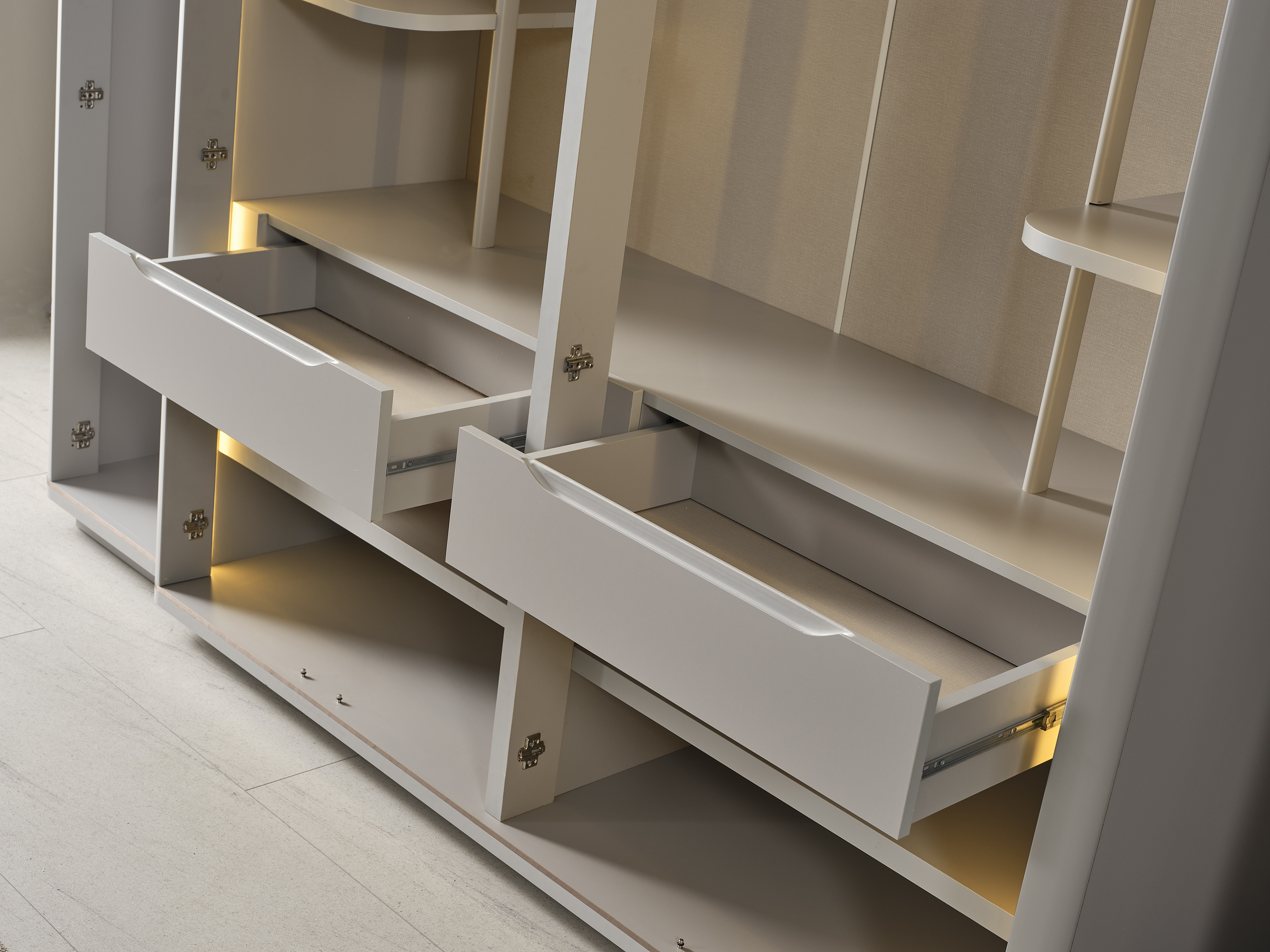 PRADA SİS GRİ YATAK ODASI TAKIMI