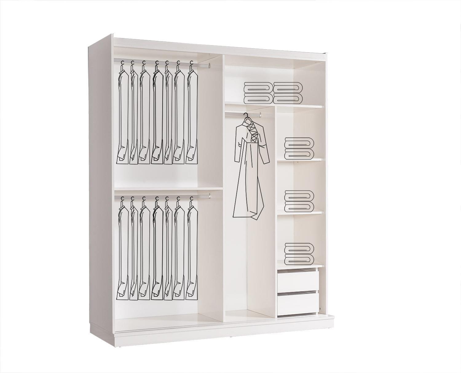 SAVANA 180 CM SÜRGÜLÜ DOLAP