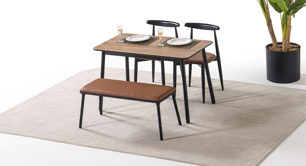 VERA SİYAH MASA TAKIMI