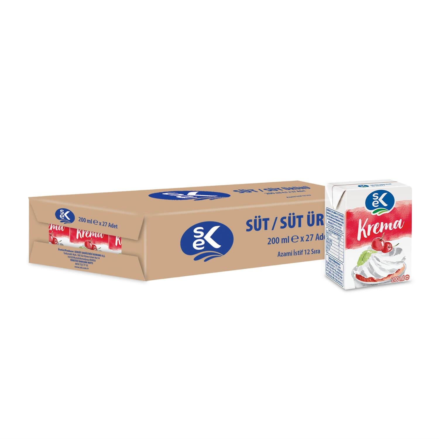 SEK % 35 Yağlı Krema 200 ML x 27