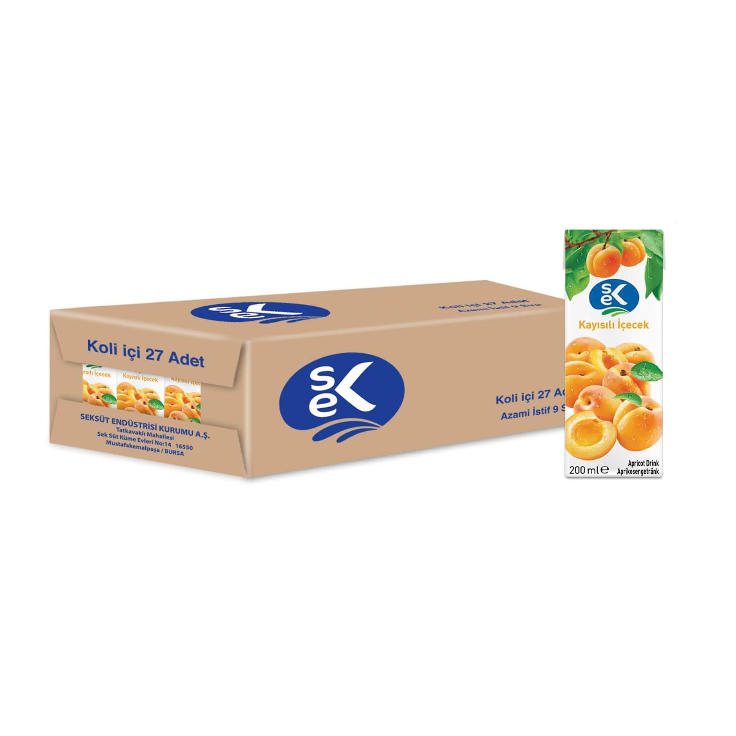 SEK Kayısılı İçecek 200 ML X 27
