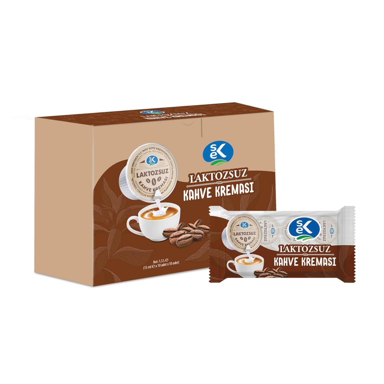 SEK Laktozsuz Kahve Kreması 15 ML x 100