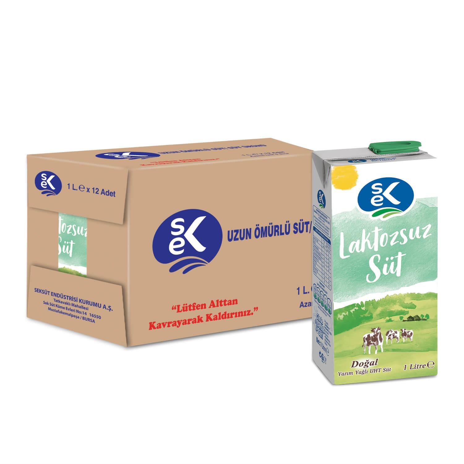 SEK Laktozsuz Süt 1 L X 12