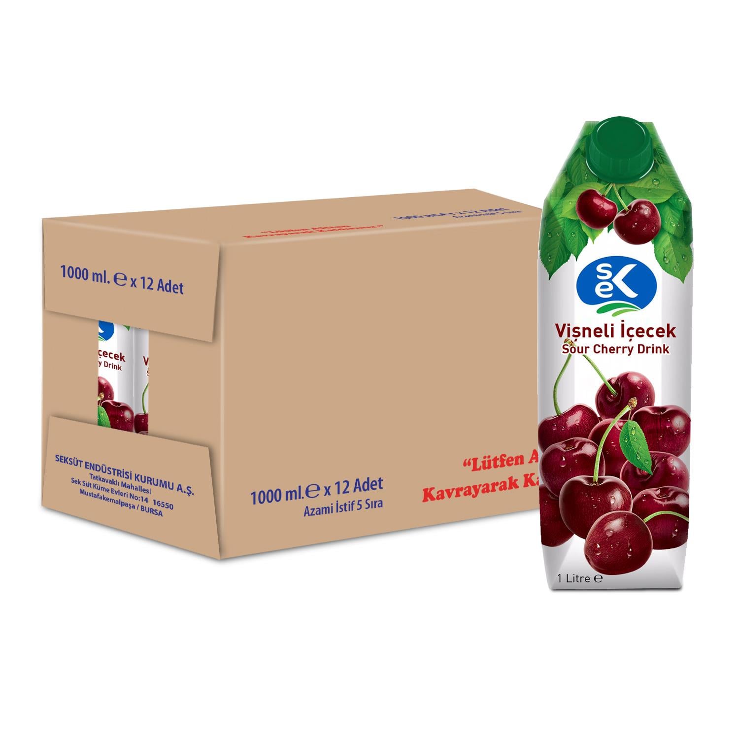 SEK Vişneli İçecek 1 L X 12