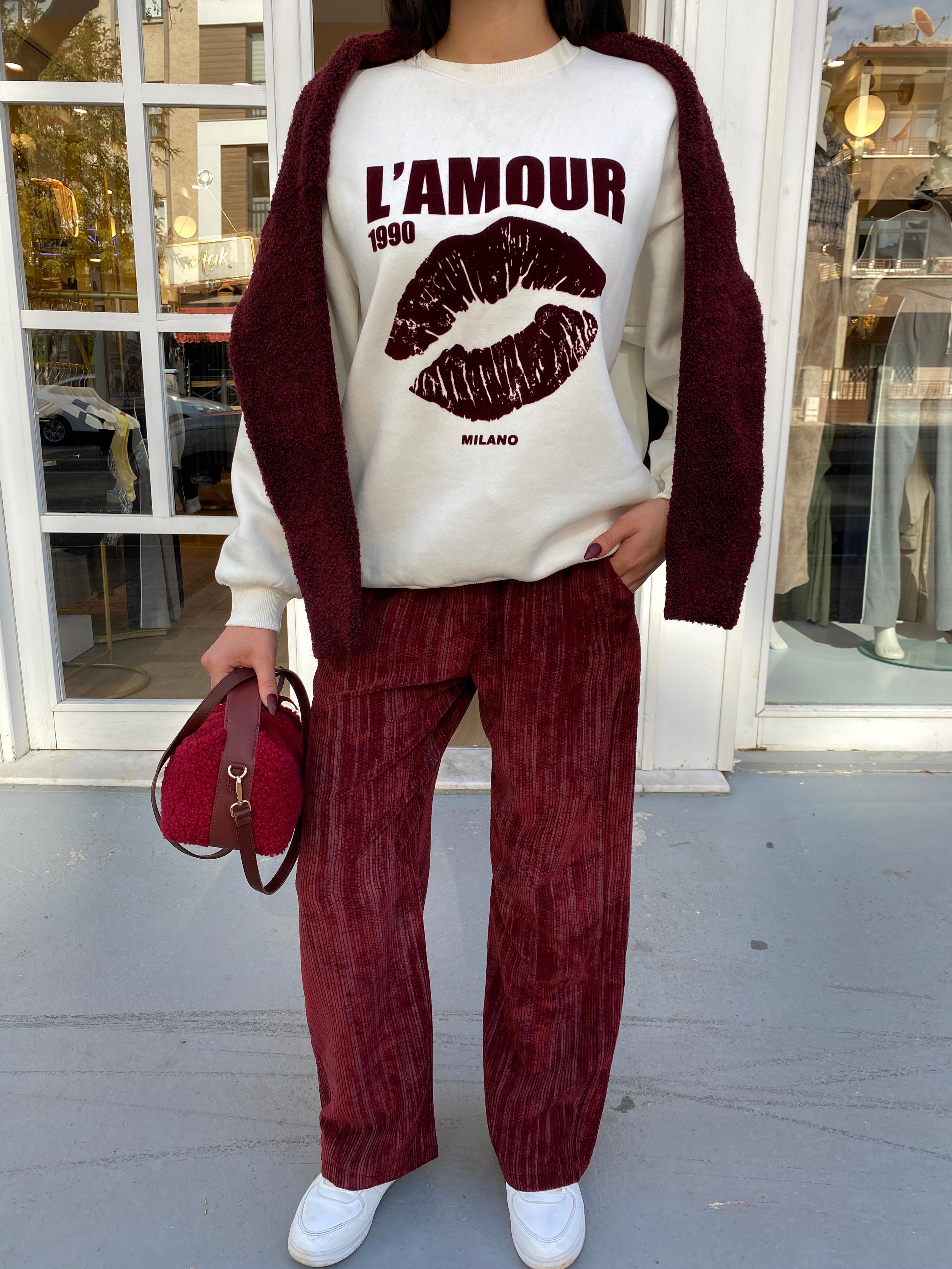 Baskı Detaylı Sweatshirt