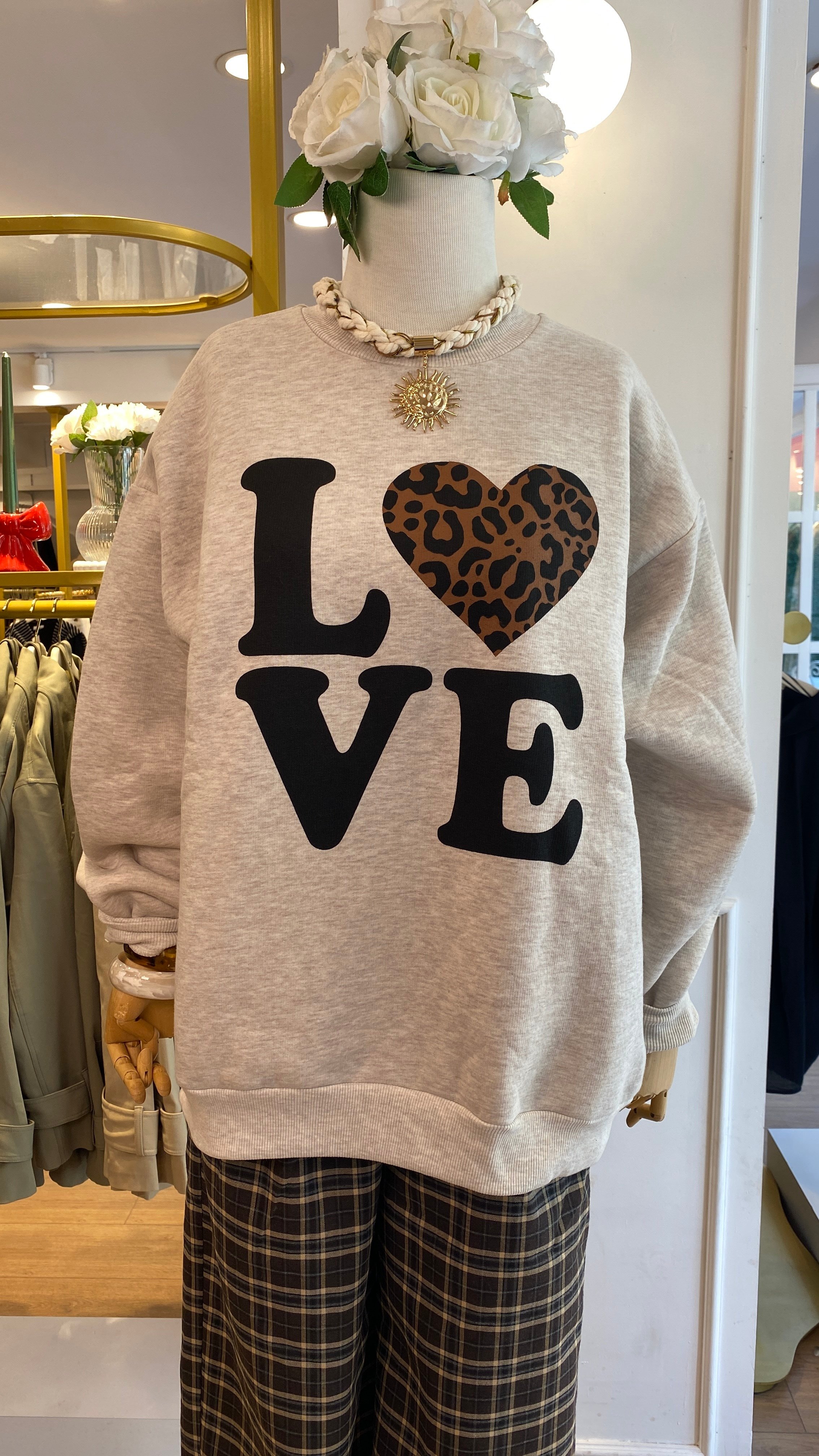 Baskı Detaylı Sweatshirt