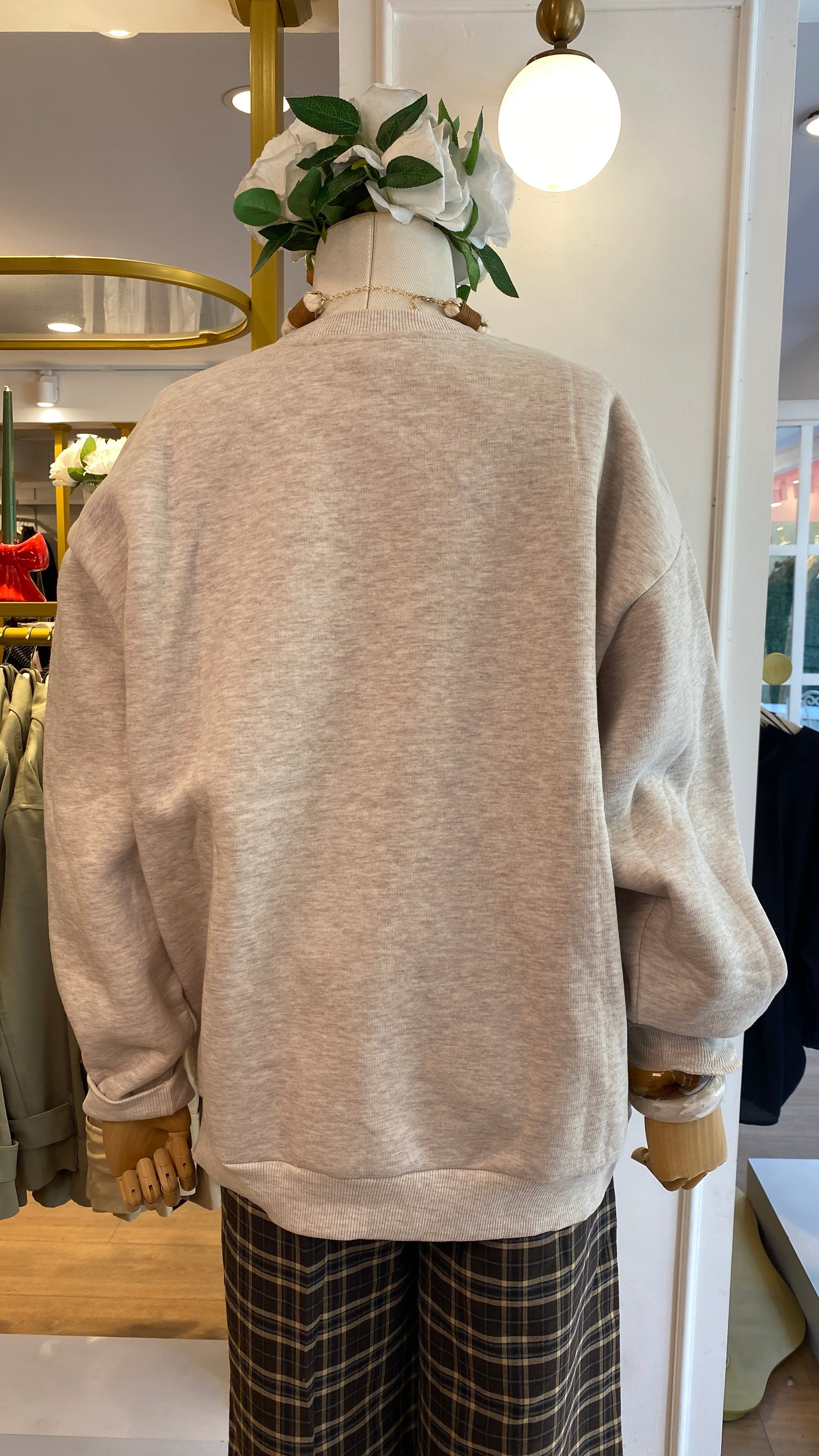 Baskı Detaylı Sweatshirt
