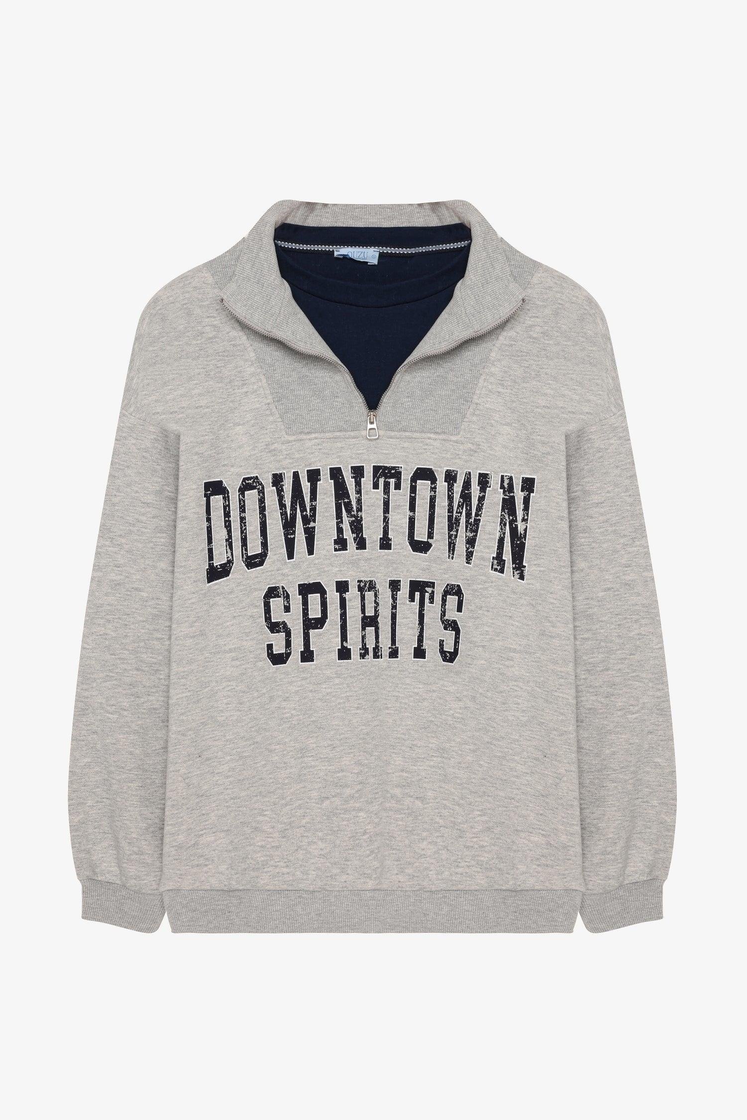 Baskı Detaylı Sweatshirt