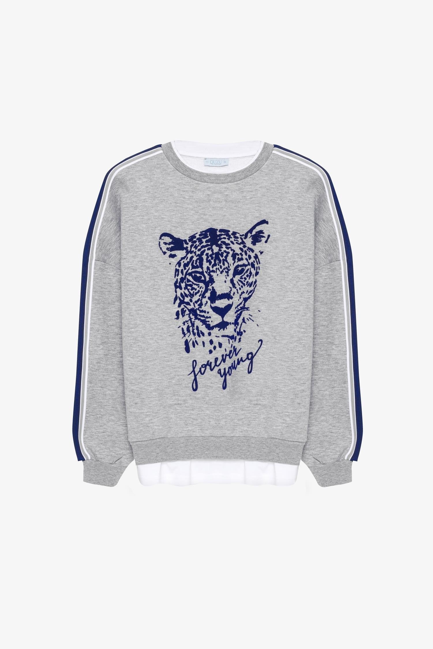 Baskı Detaylı Sweatshirt