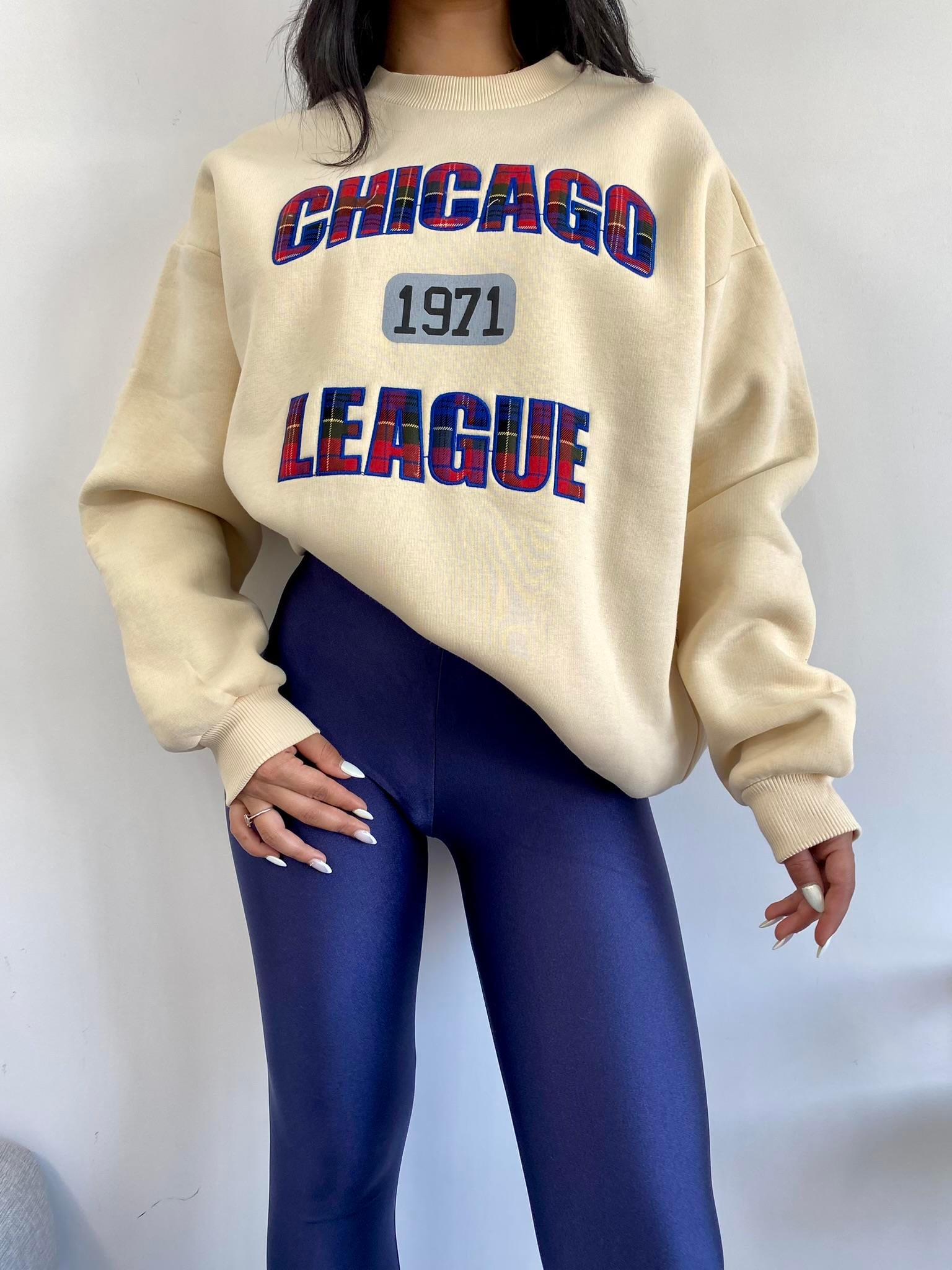 Chicago Şardonlu Sweatshirt