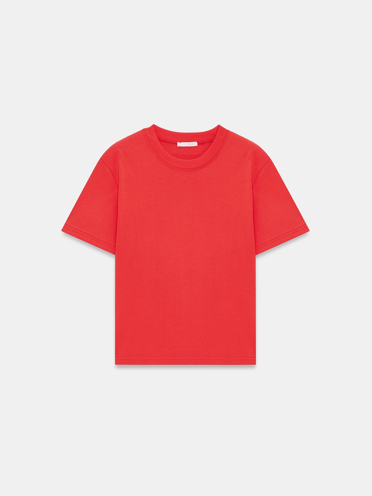 Dekoratif Dikişli Bisiklet Yaka Tshirt