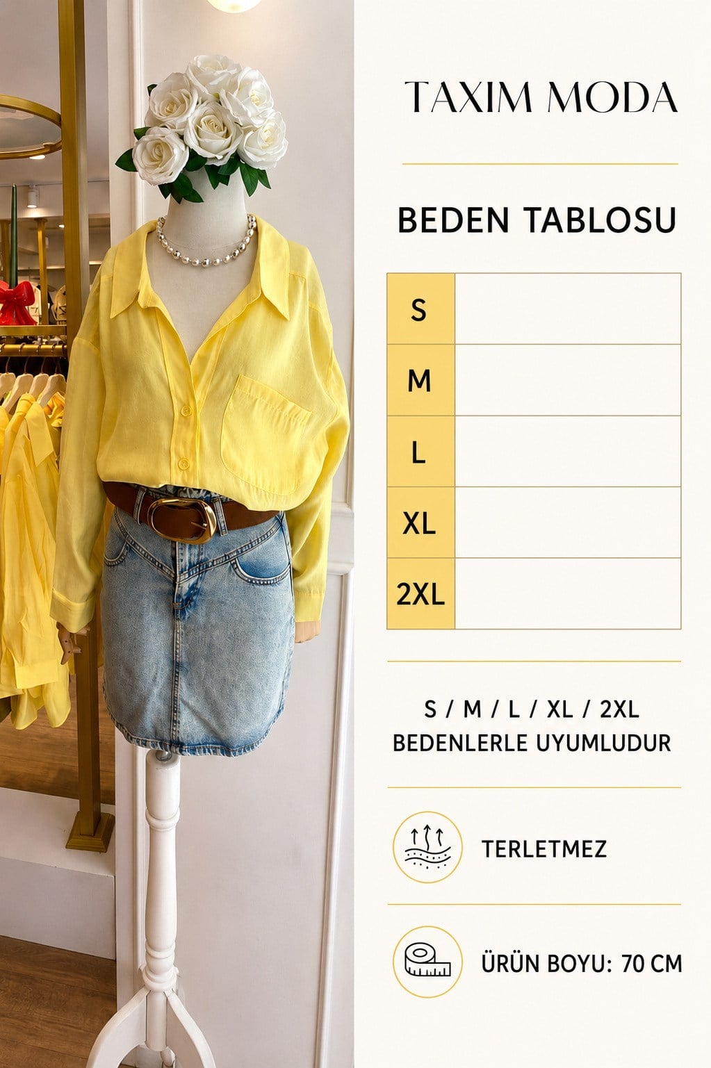 DÜŞÜK OMUZLU OVERSİZE GÖMLEK