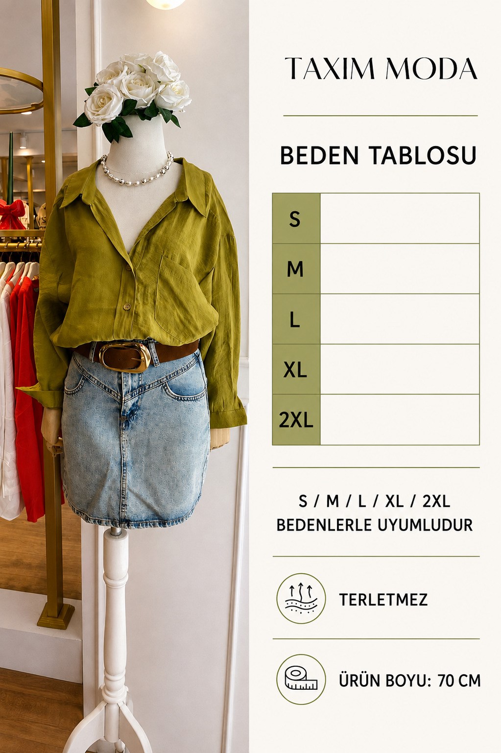 DÜŞÜK OMUZLU OVERSİZE GÖMLEK