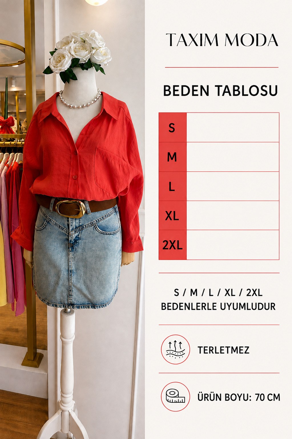 DÜŞÜK OMUZLU OVERSİZE GÖMLEK