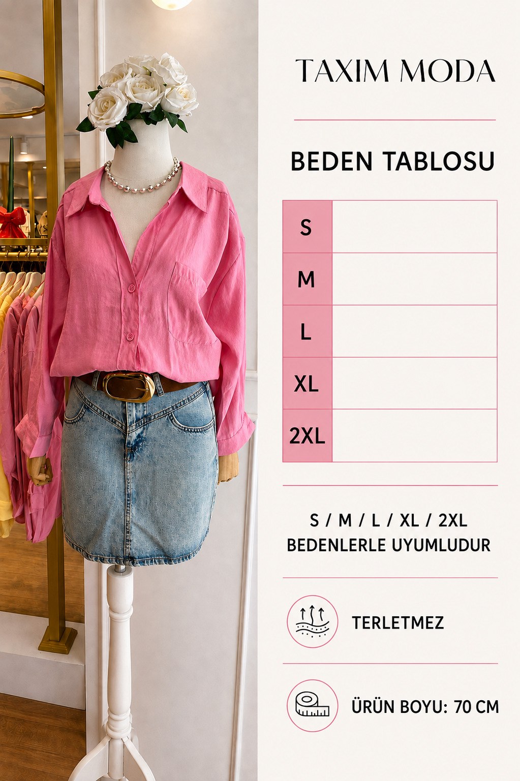 DÜŞÜK OMUZLU OVERSİZE GÖMLEK