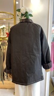 GARNİLİ YAĞLI DERİ PARKA