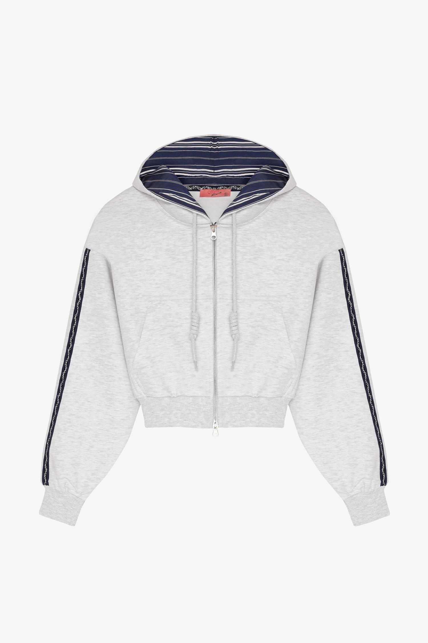 Kumaş Matchli Sweatshirt