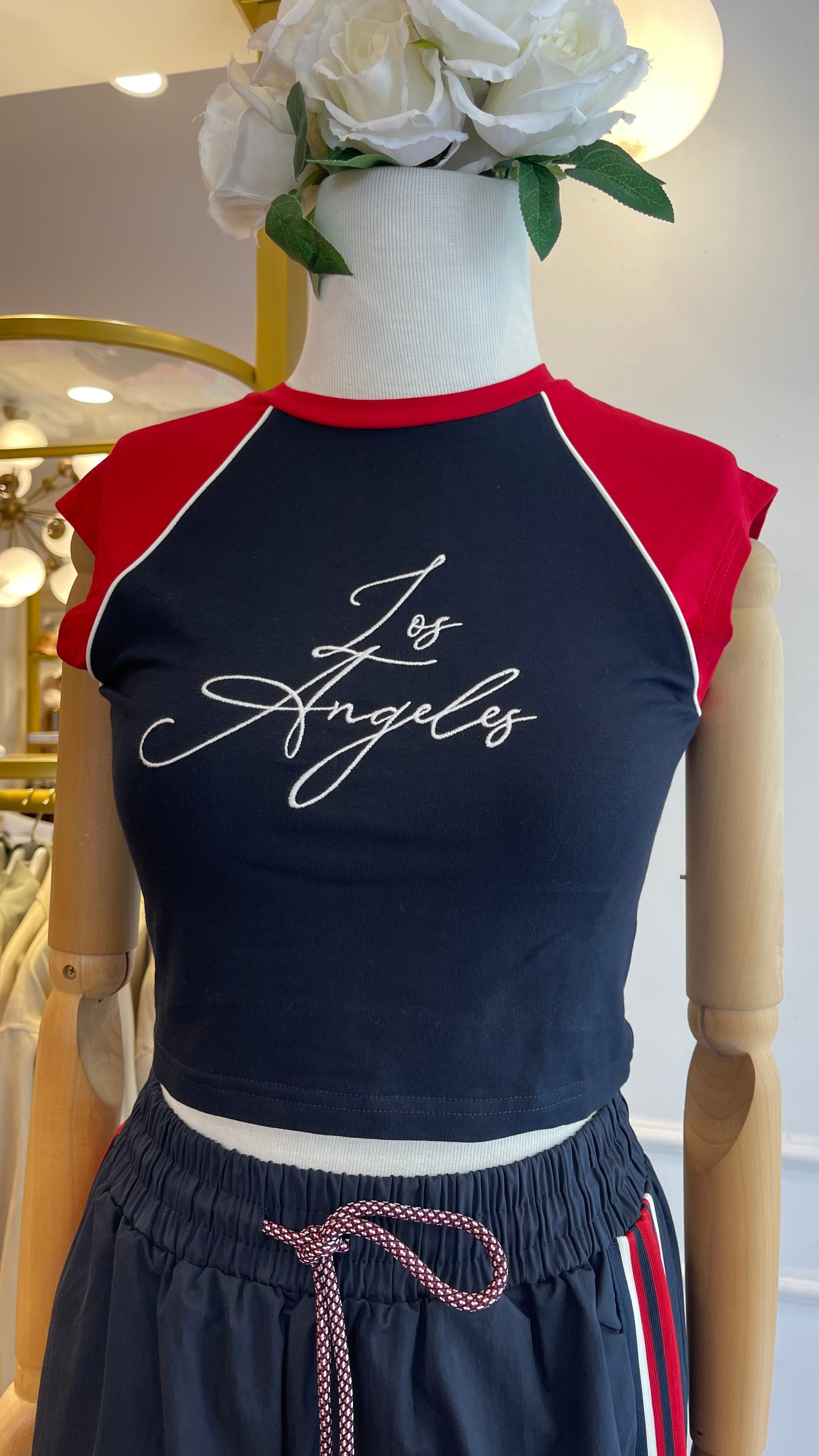 Nakış Detaylı Crop T-shirt