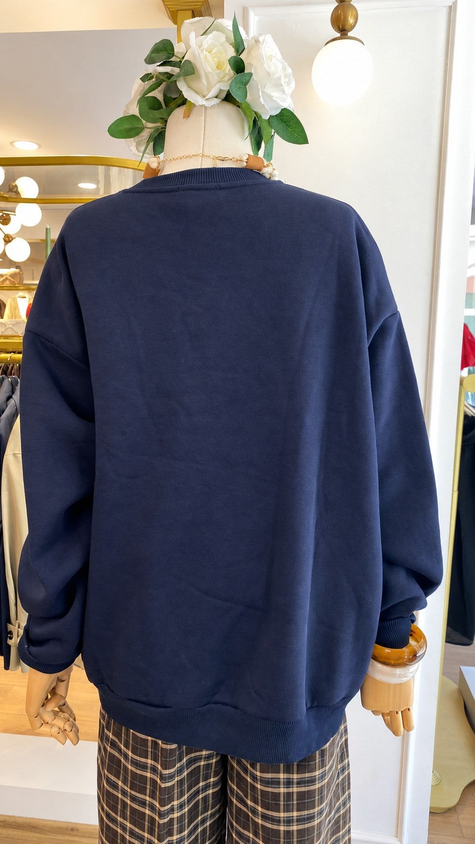 Paris Baskılı Oversize Sweatshirt