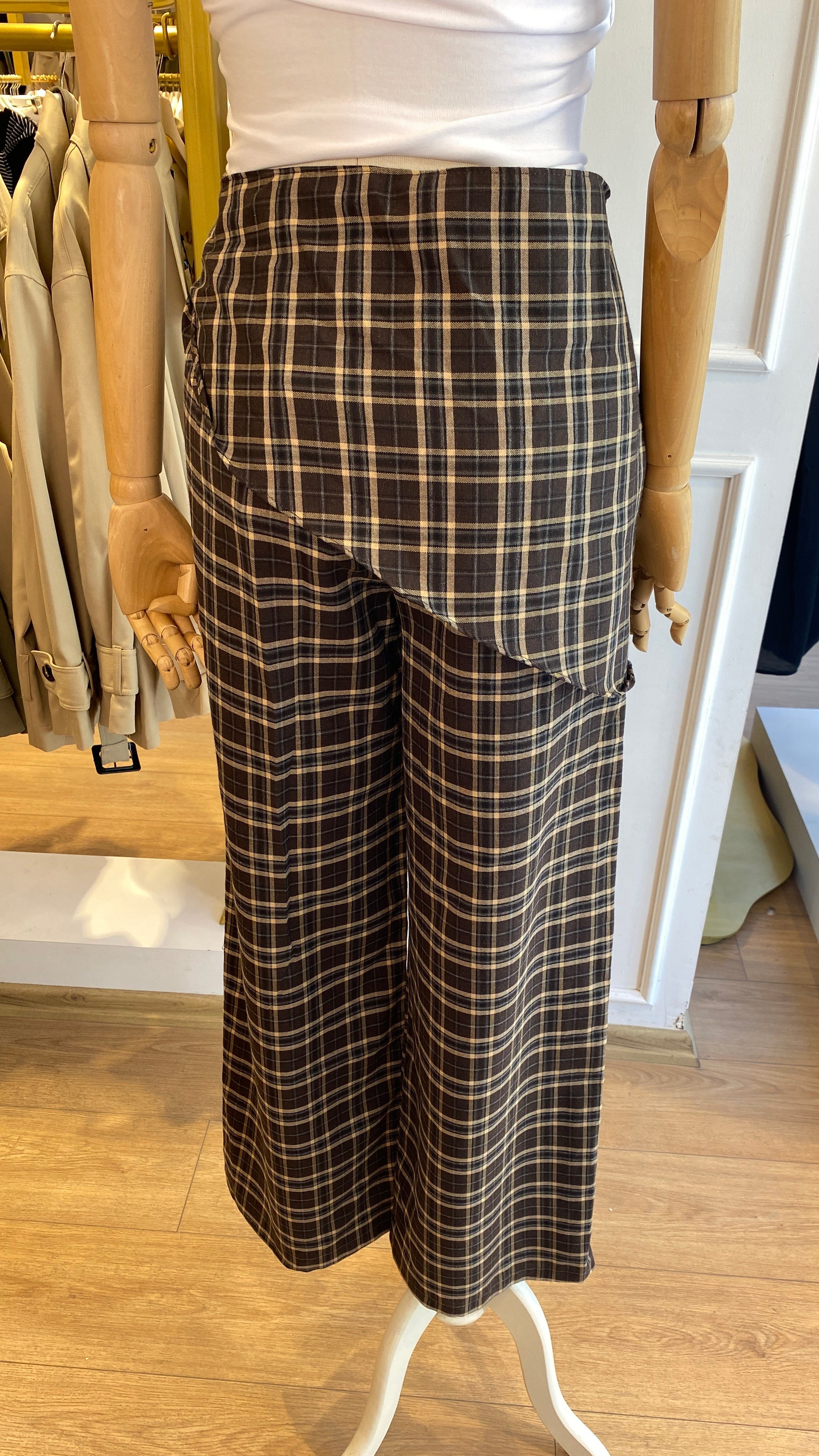 Şal Detaylı Pantolon
