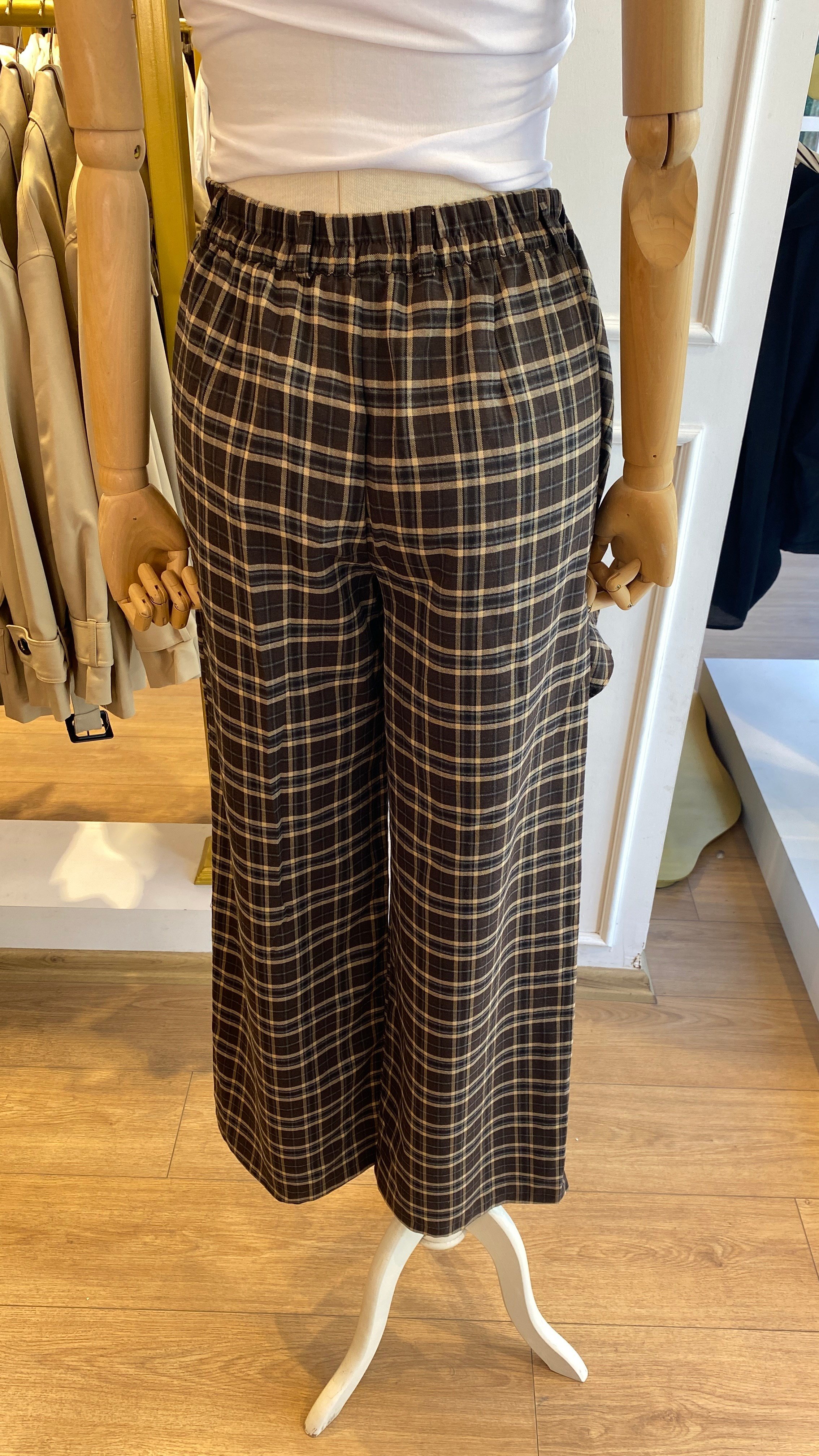 Şal Detaylı Pantolon