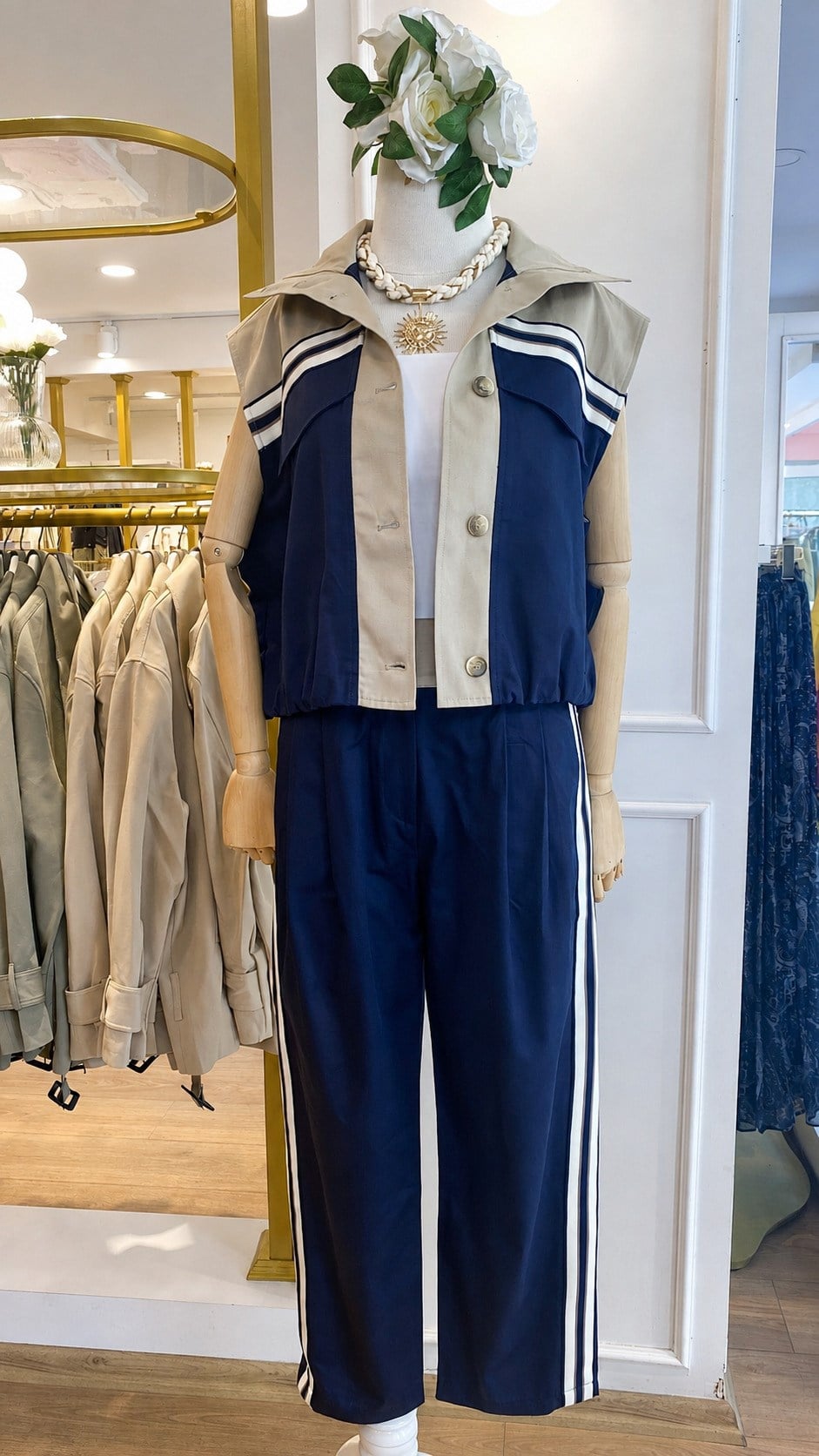 Şerit Detaylı Pantolon