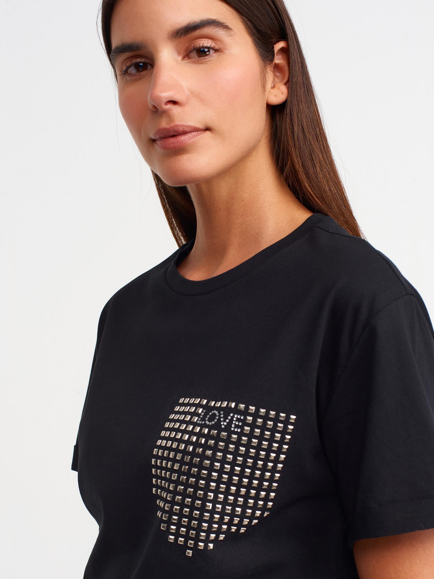 Taşlı T-shirt