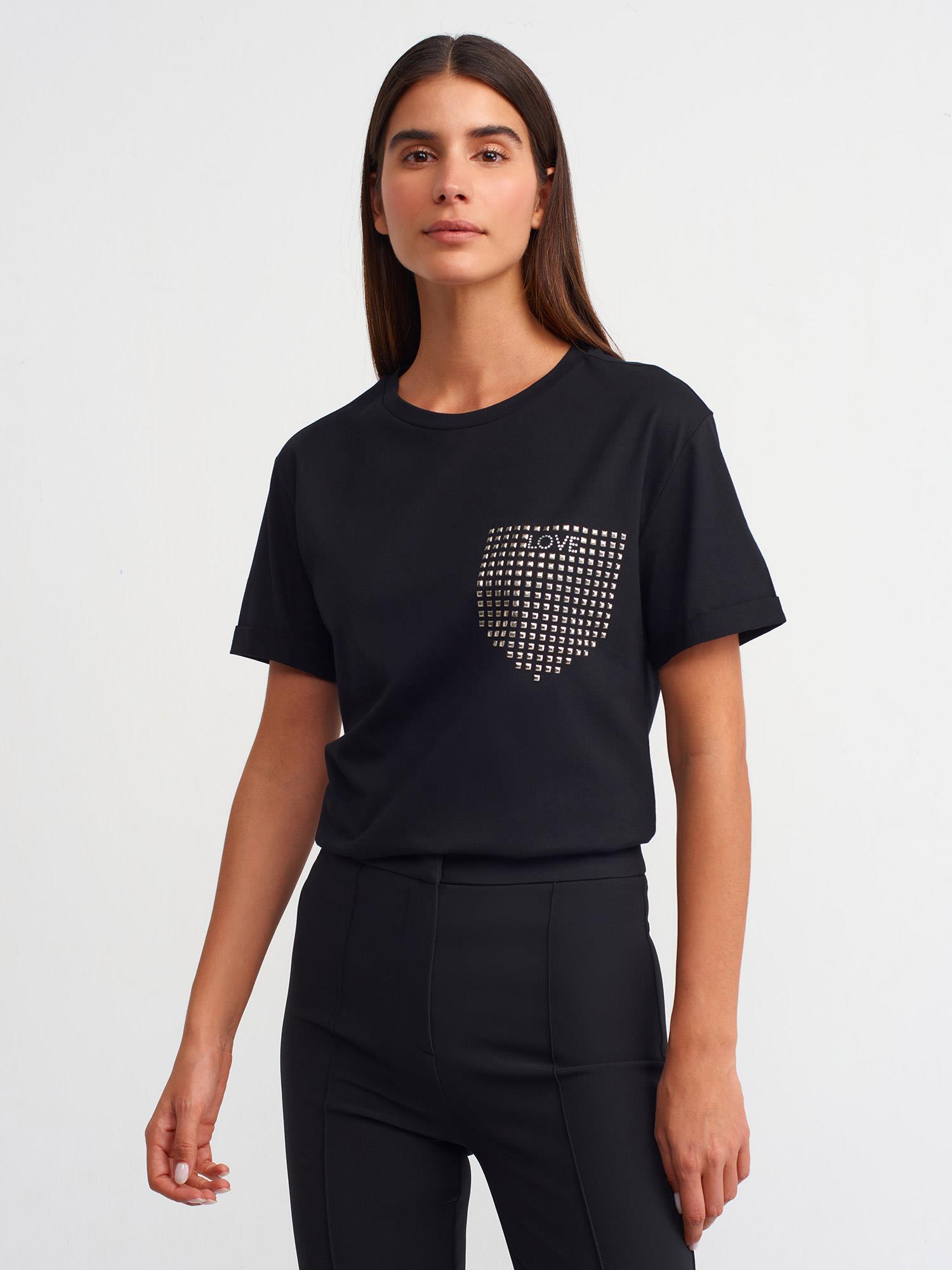 Taşlı T-shirt