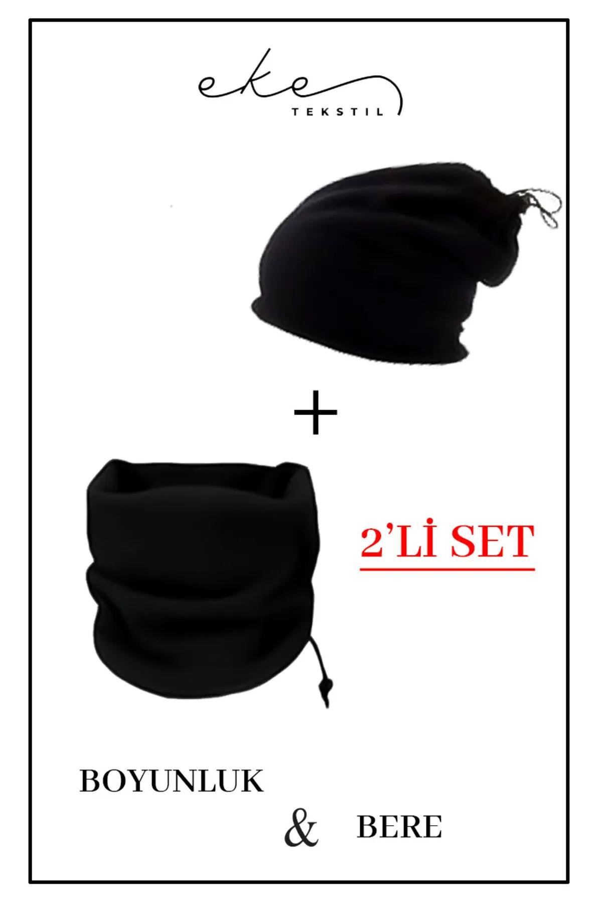 Bere Ve Boyunluk Polar Kışlık 2'li Set
