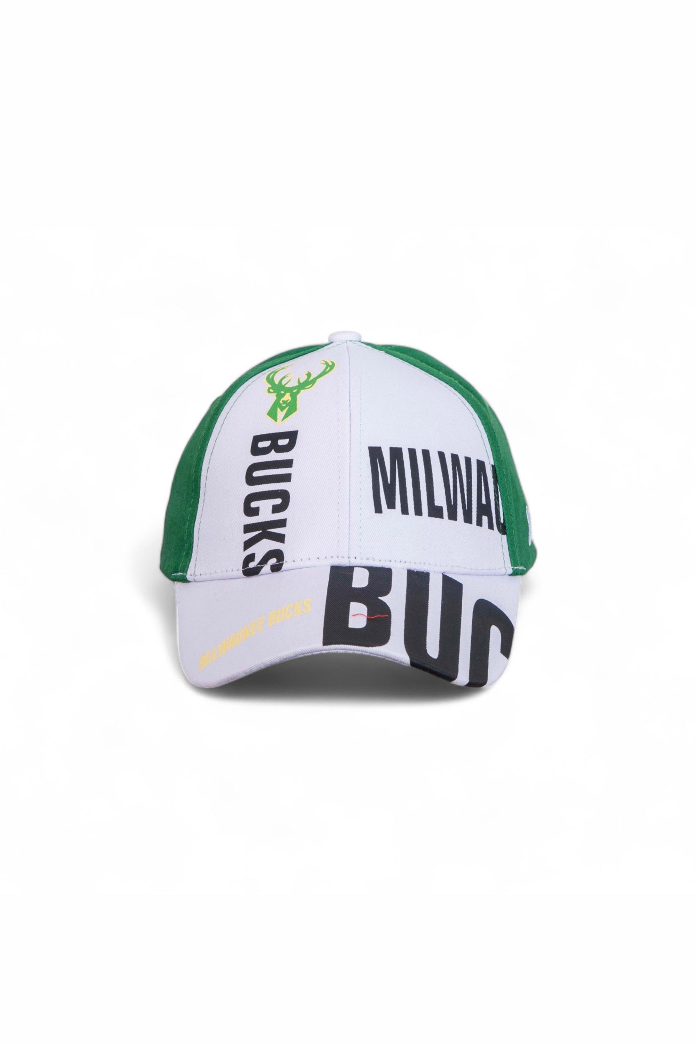Beyaz Milwaukee Bucks Basketbol Beyzbol Şapkası