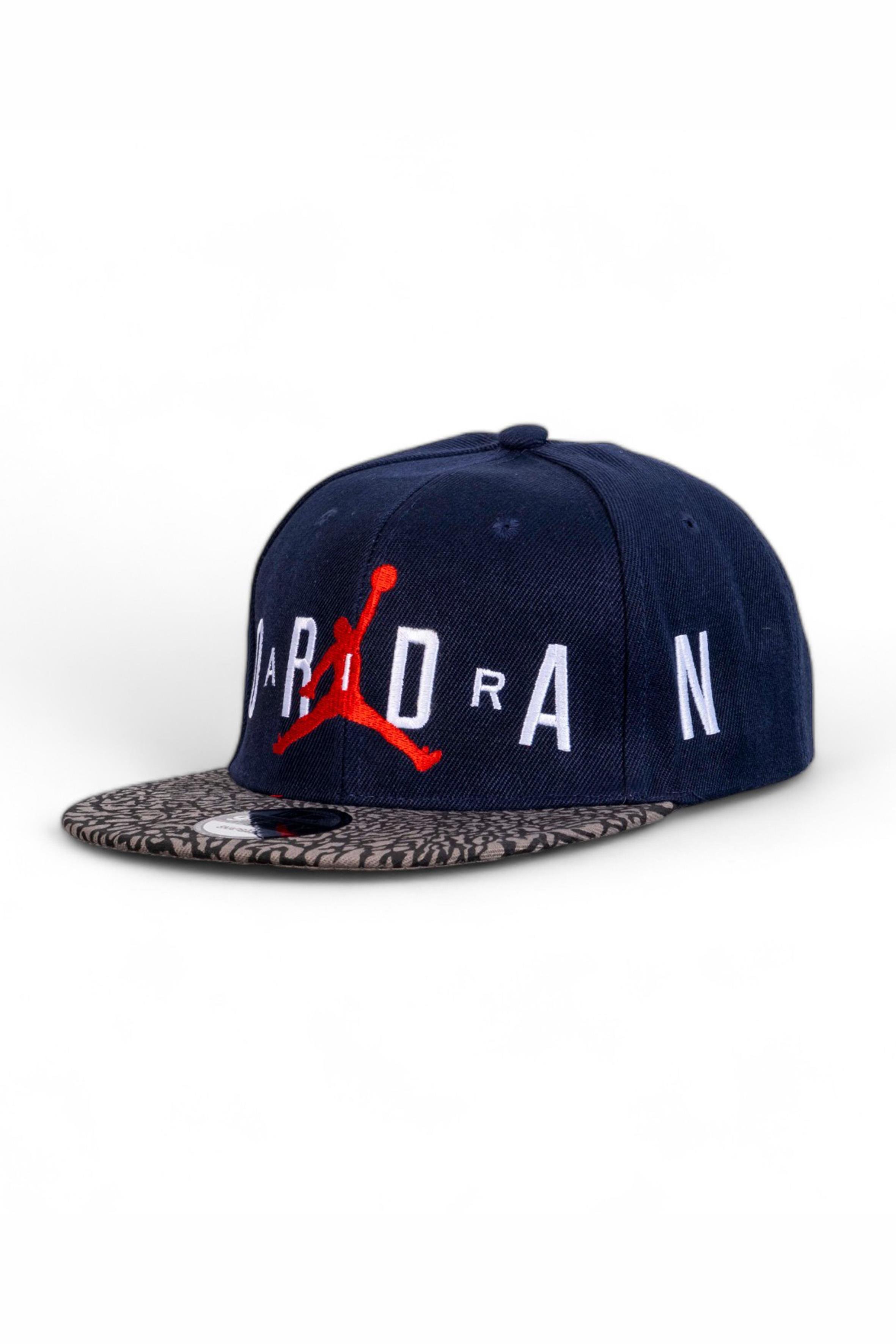 Lacivert Renk Beyaz Nakış Jordan Basketbol Snapback Şapka