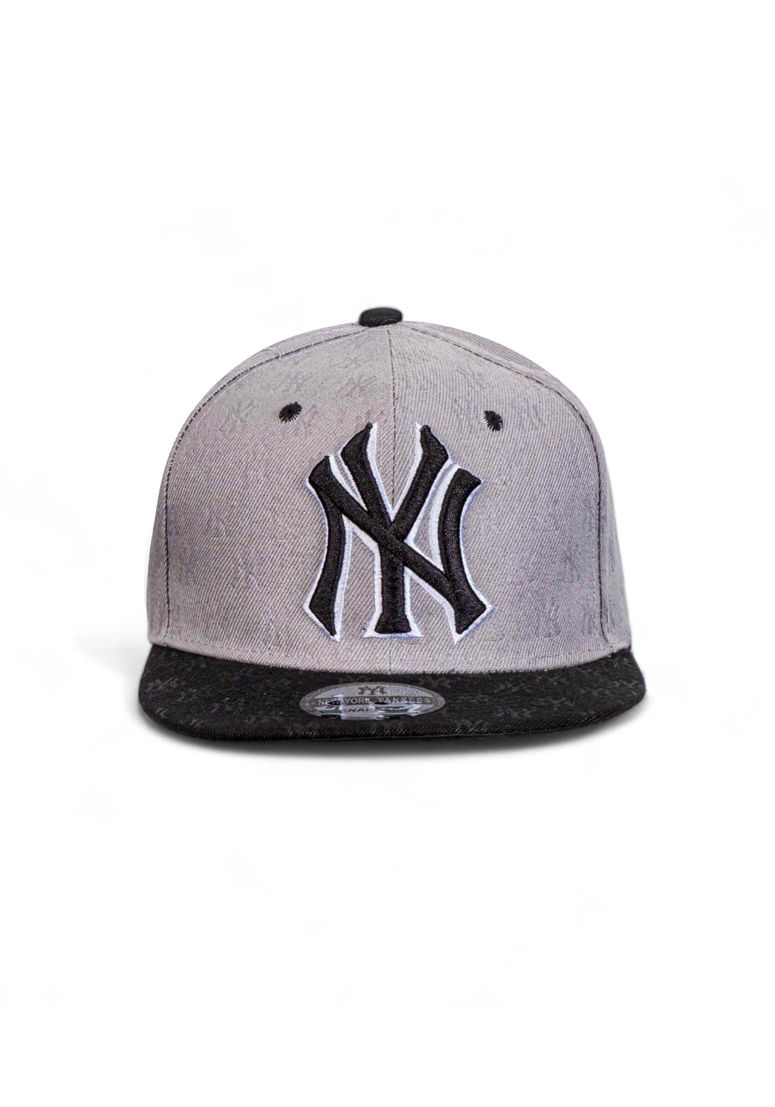 New York Dijital Baskılı Unisex Gri Snapback Şapka