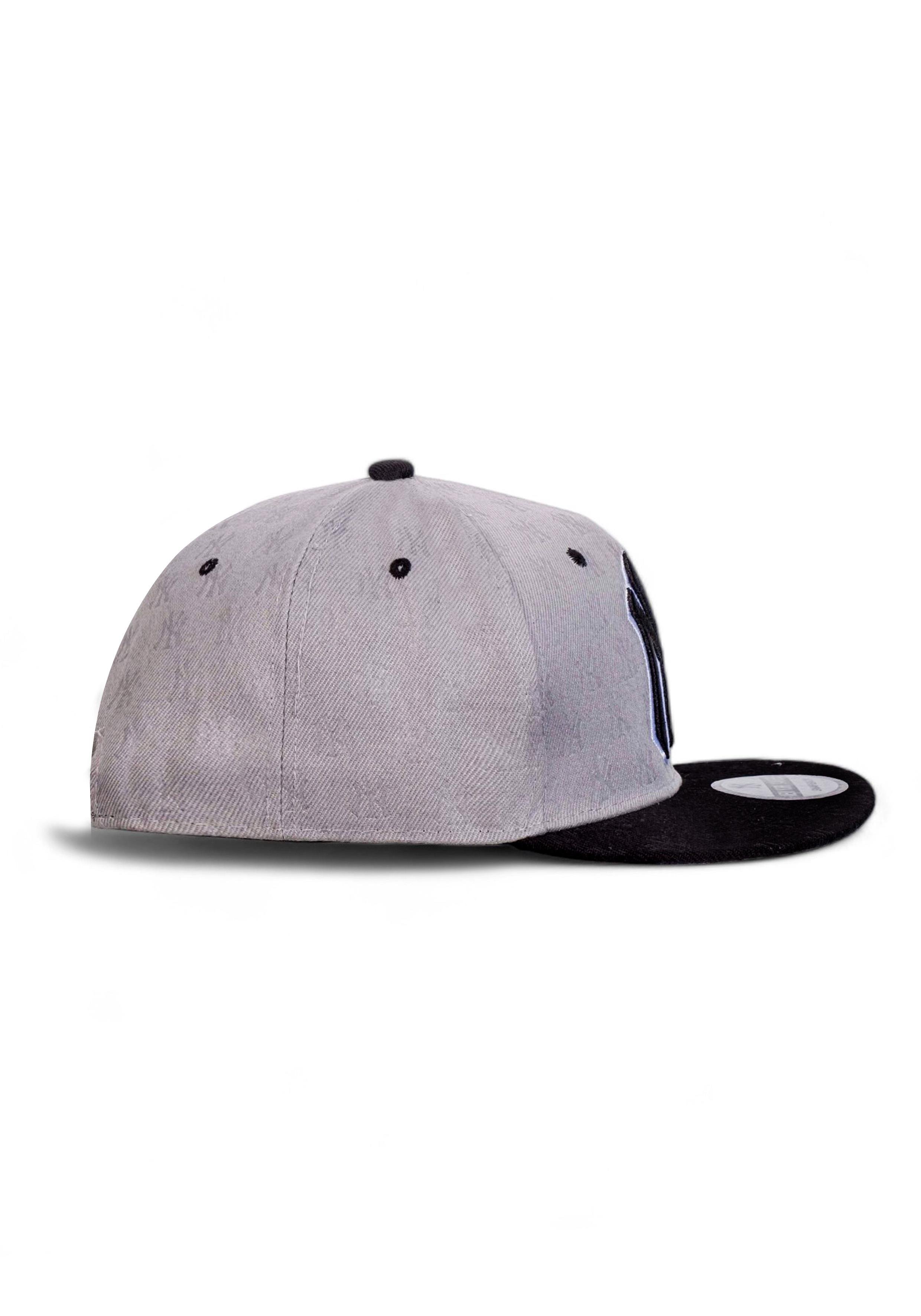 New York Dijital Baskılı Unisex Gri Snapback Şapka