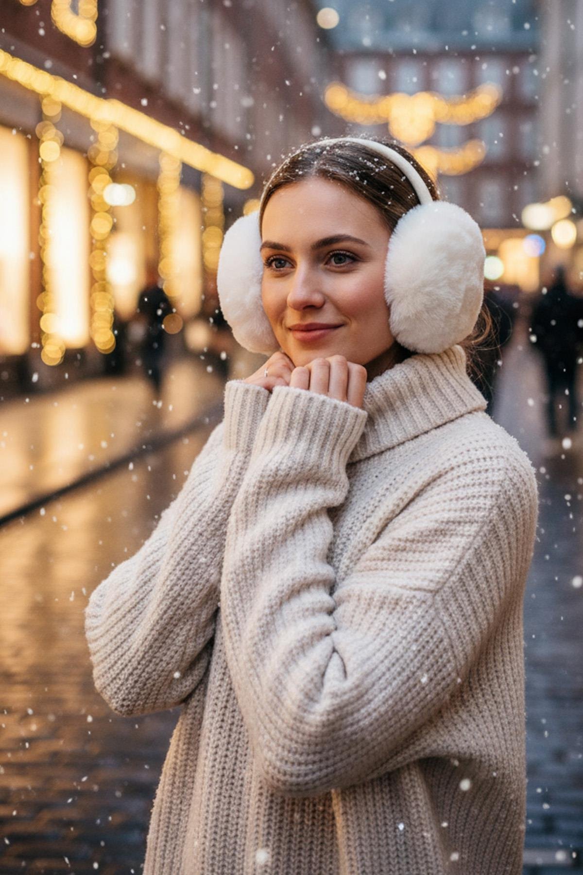 PELUŞ KATLANABİLİR YUMUŞAK DOKULU  KULAKLIK