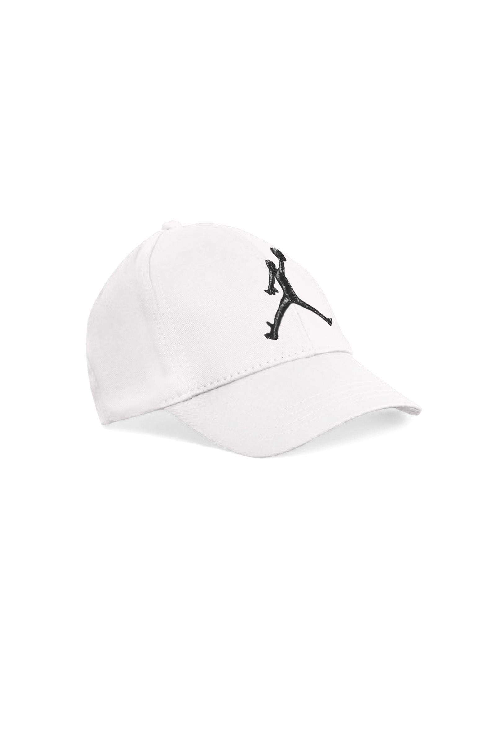 Unisex Beyaz Renk Siyah Logo Beyzbol Jordan Şapka