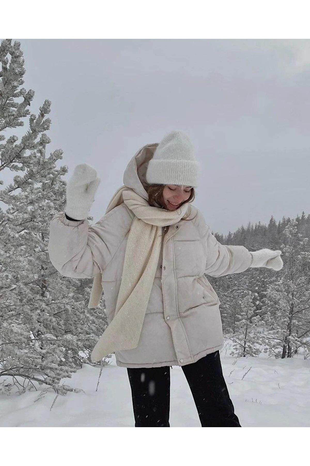 Unisex Fitilli Yumuşak Basic Bere