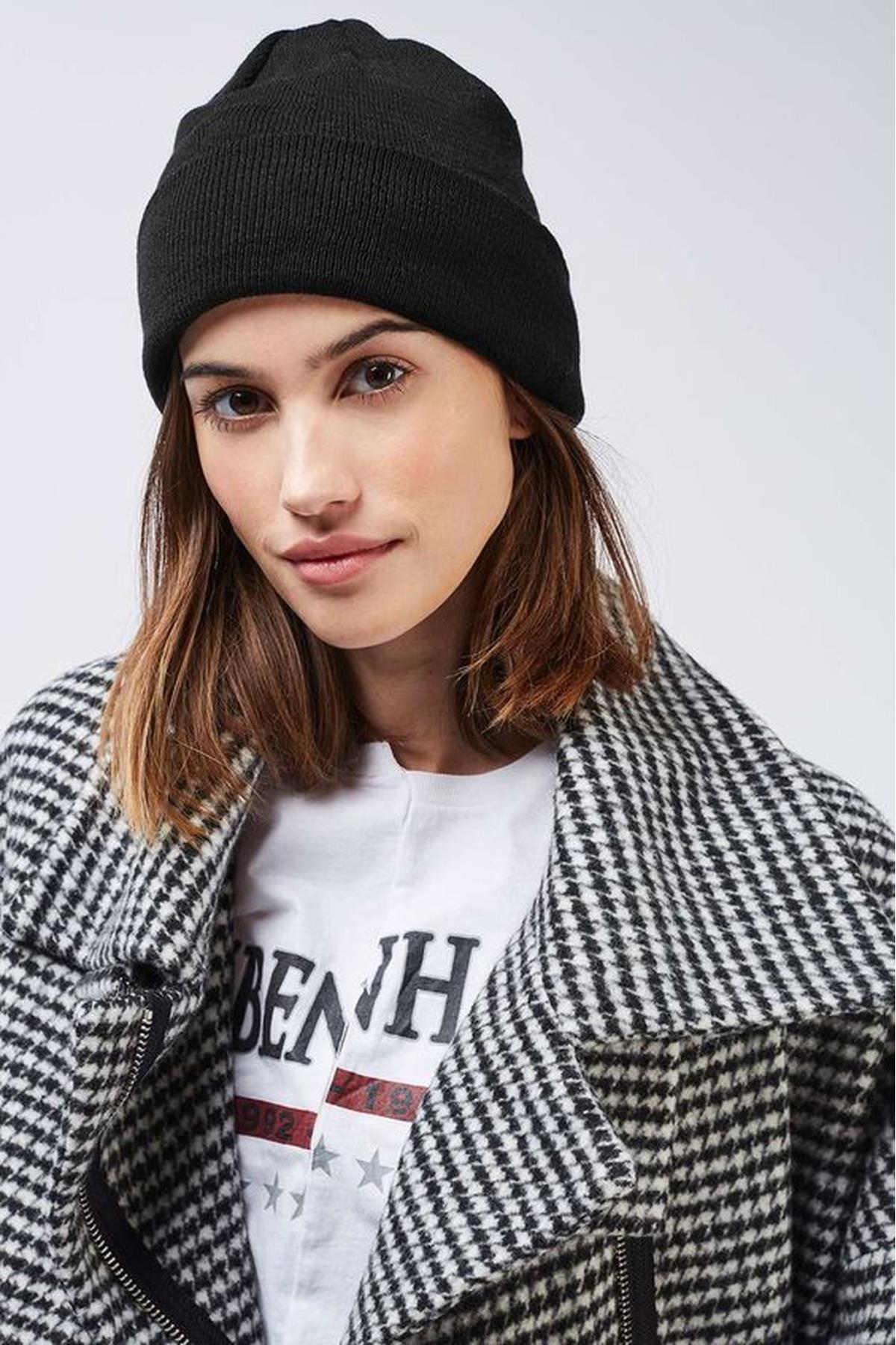 Unisex Katlamalı Kışlık Örme Bere