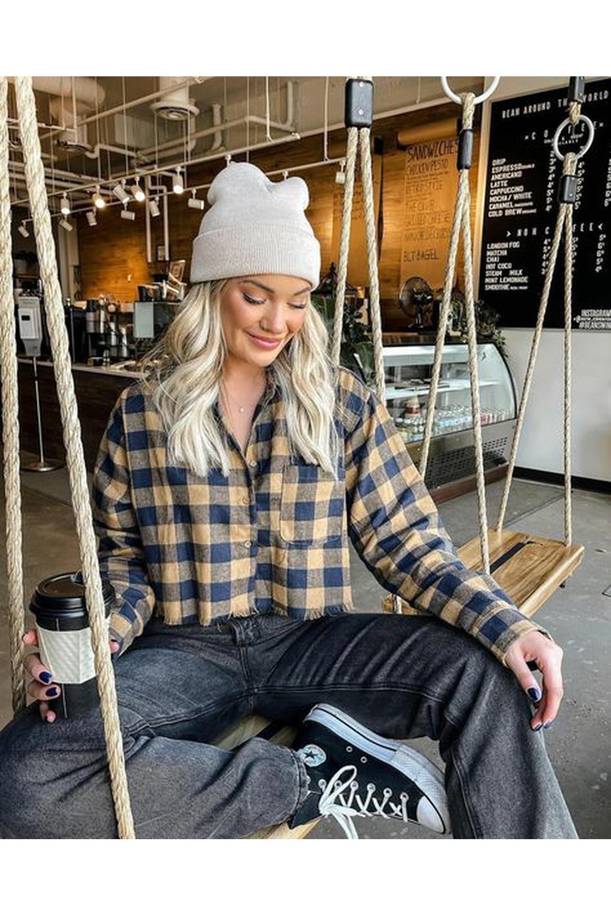 Unisex Katlamalı Kışlık Örme Bere