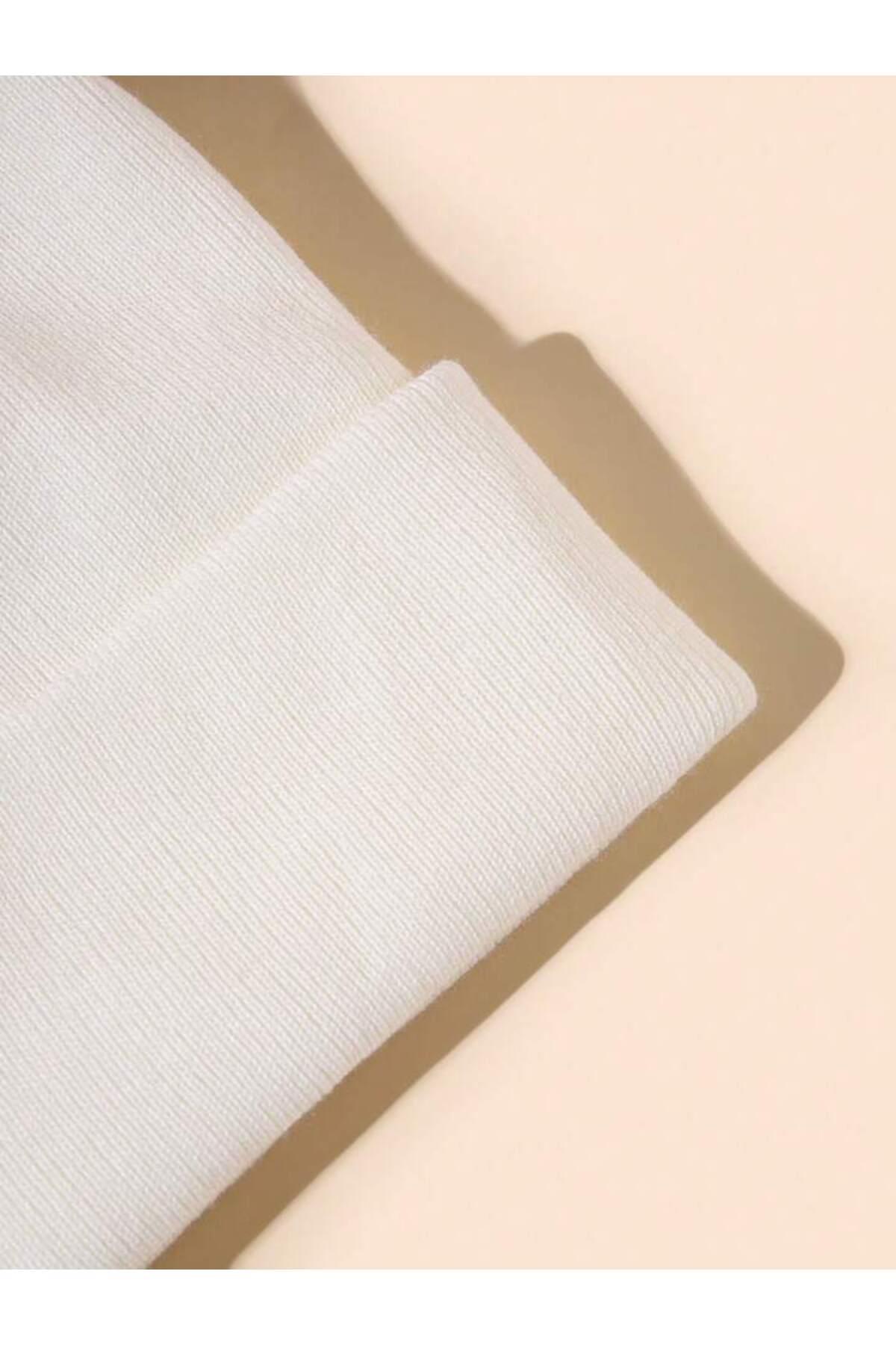 Unisex Katlamalı Kışlık Örme Bere