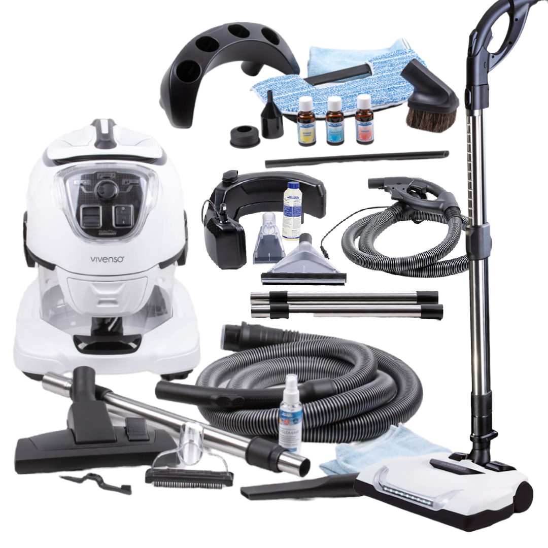 Klasik Turbo ve Halı Yıkama Sulu Süpürge Seti Temizlik ve Sağlık Robotu Vivenso