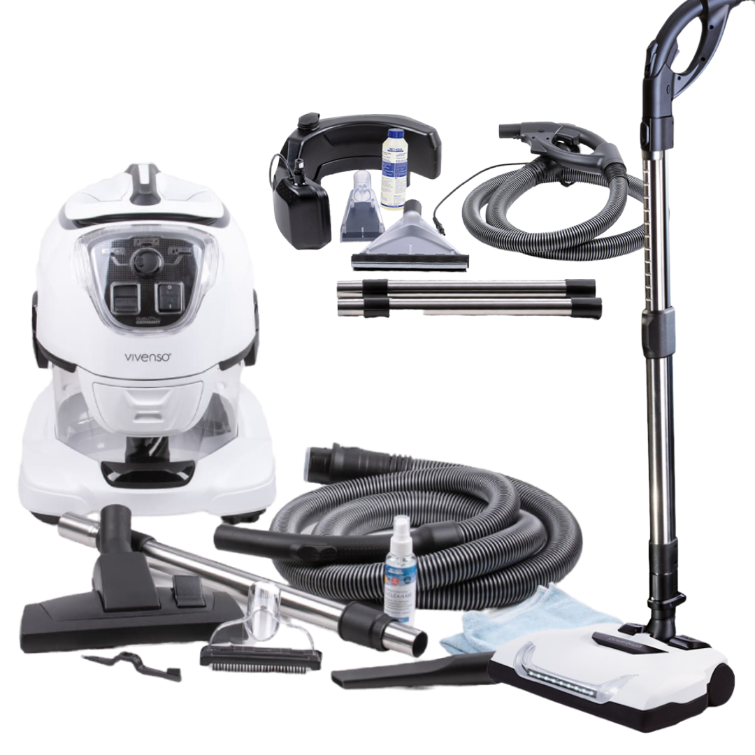 Powerbrush Turbo ve Halı Koltuk Yıkama Sulu Süpürge Seti Vivenso
