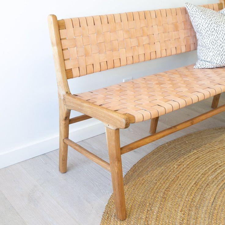 Napolyon Mango Deri Bench