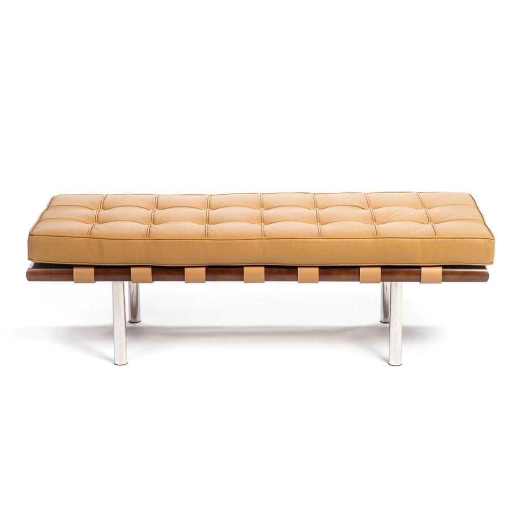 Napolyon rove metal deri bench