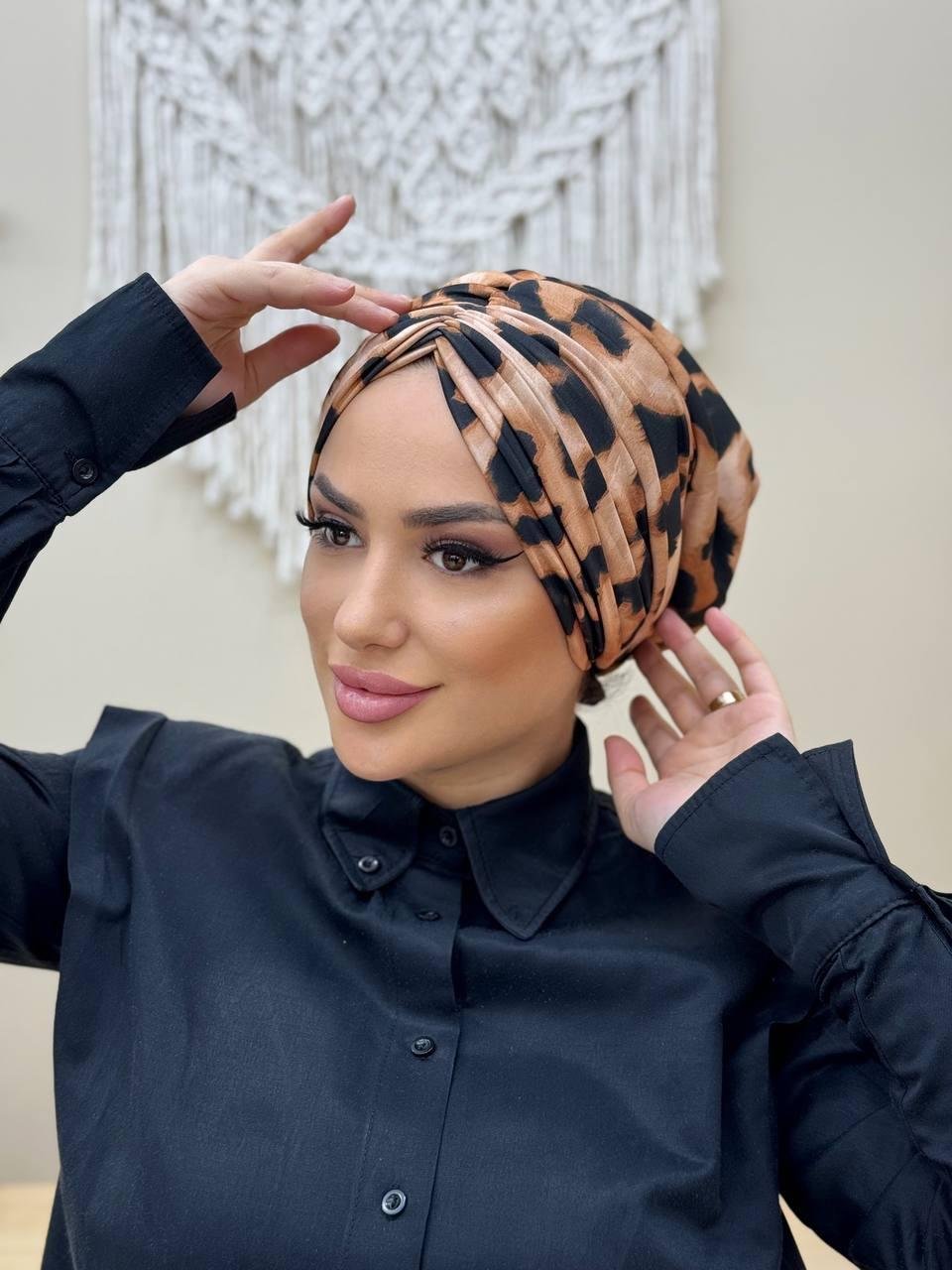 DRAPE BONE DESENLİ