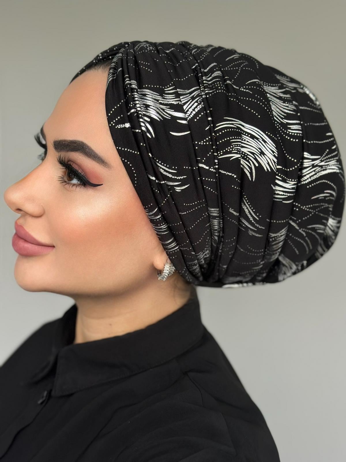 DRAPE BONE DOLGULU DESENLİ