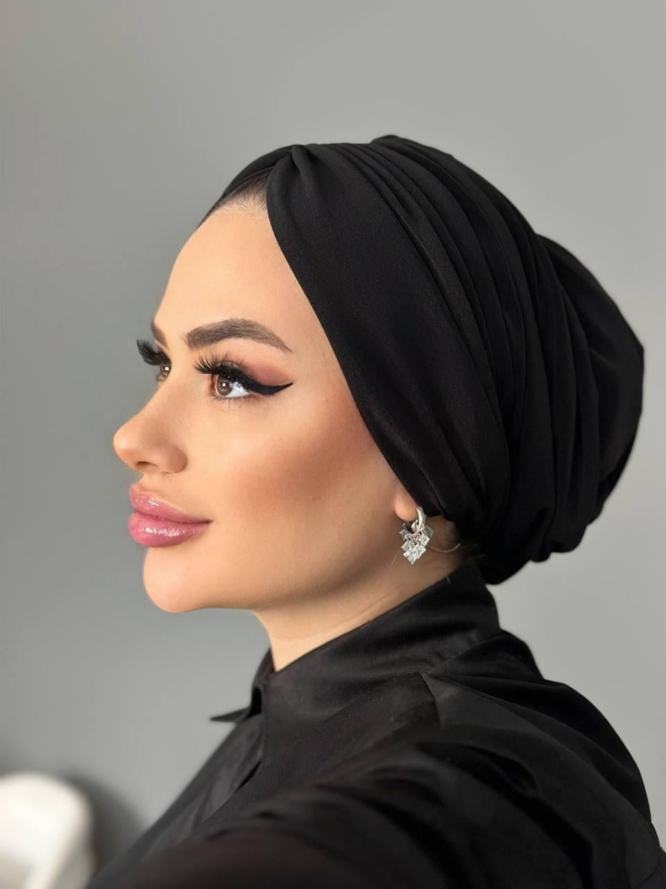 DRAPE BONE DOLGUSUZ SİYAH